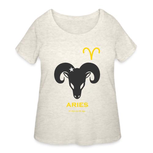 Aries zodiac astrology horoscope - Women's Curvy T-Shirt