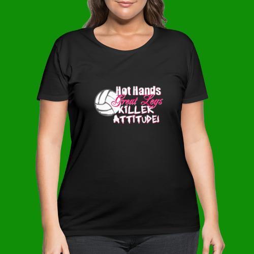 Hot Hands Volleyball - Women's Curvy T-Shirt