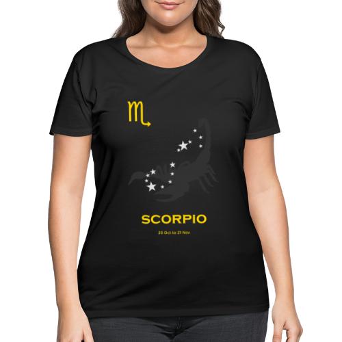 Scorpio zodiac astrology horoscope - Women's Curvy T-Shirt