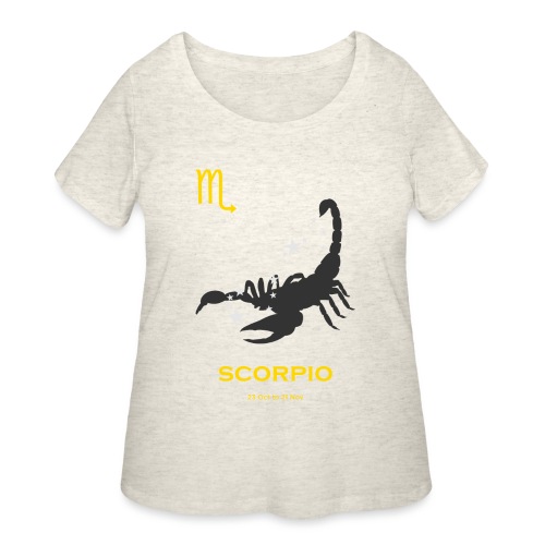 Scorpio zodiac astrology horoscope - Women's Curvy T-Shirt
