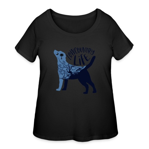 Coastal Dogs, Labs - Women's Curvy T-Shirt