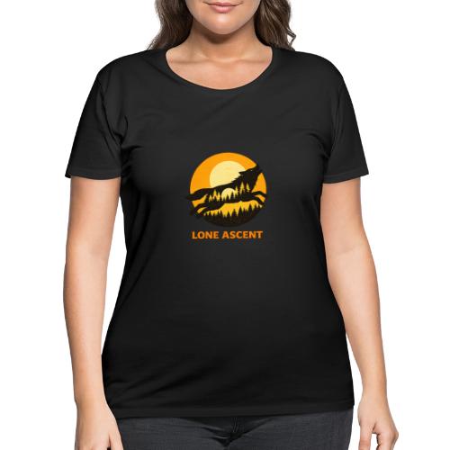 Lone Ascent Wolf - Women's Curvy T-Shirt