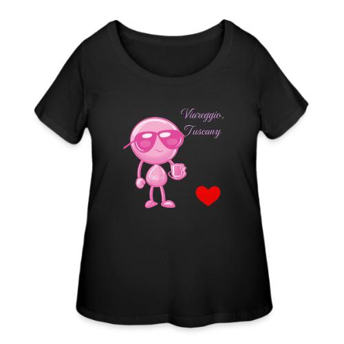Smoon City_Viareggio Tuscany Pink - Women's Curvy T-Shirt