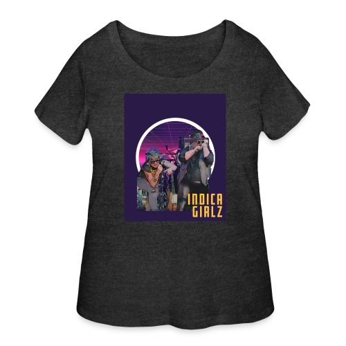 Indica Girlz Purple - Women's Curvy T-Shirt