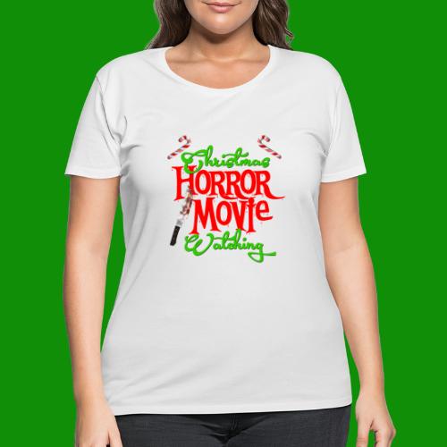 Christmas Horrow Movie Watching Shirt - Women's Curvy T-Shirt
