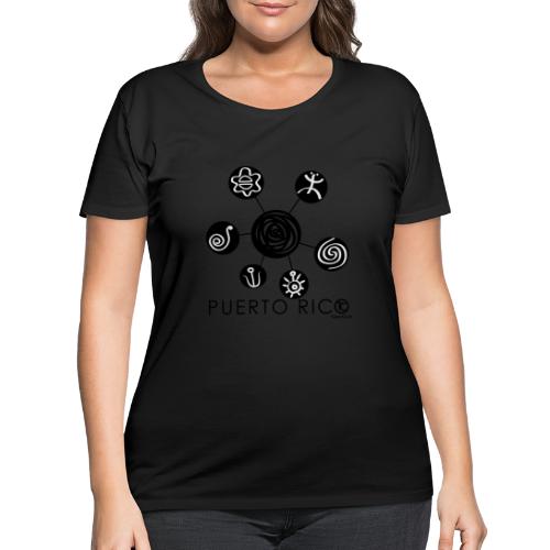 PR Simbolos Tainos - Women's Curvy T-Shirt
