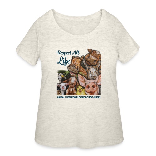 Respect All Life - Women's Curvy T-Shirt