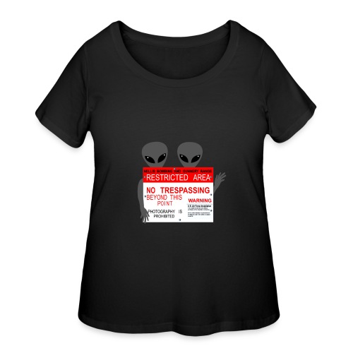 Greys Area 51 - Women's Curvy T-Shirt