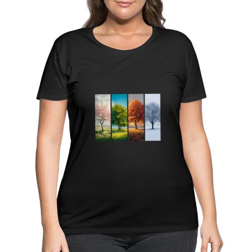 The four Seasons - Women's Curvy T-Shirt