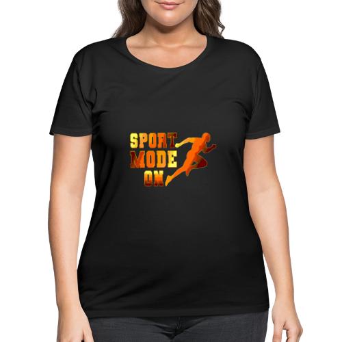 Sport Mode On - Women's Curvy T-Shirt