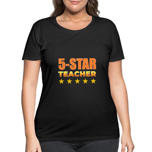 Five-Star Teacher - Women's Curvy T-Shirt