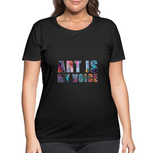 Art Is My Voice - Women's Curvy T-Shirt