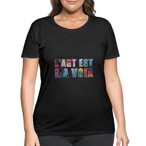 Art is my voice - Women's Curvy T-Shirt
