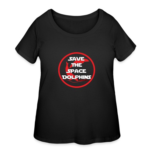 Save The Space Dolphins - Women's Curvy T-Shirt