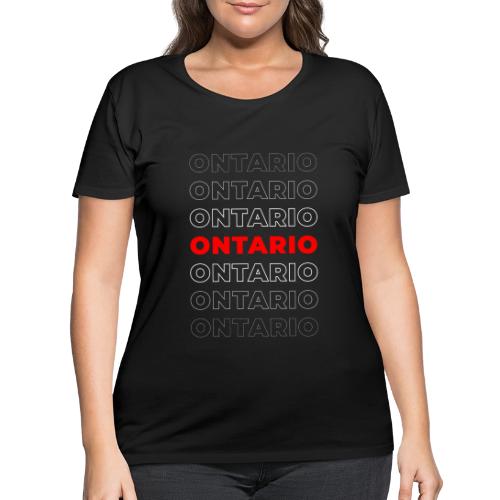 Ontario Outline - Women's Curvy T-Shirt