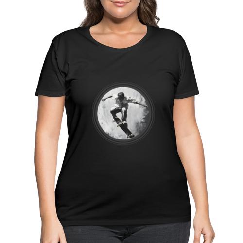 Skateboarding Vibes Only - Women's Curvy T-Shirt