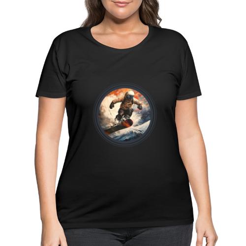 Snowboarding Elevation - Women's Curvy T-Shirt