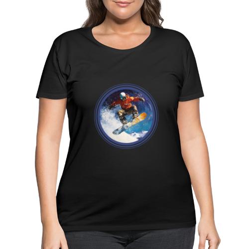 Snowboarding Rush - Women's Curvy T-Shirt