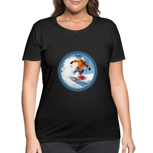 Snowboarding Edge - Women's Curvy T-Shirt
