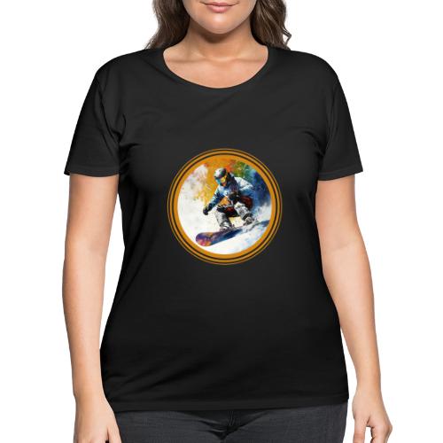 Snowboarding Dreams - Women's Curvy T-Shirt