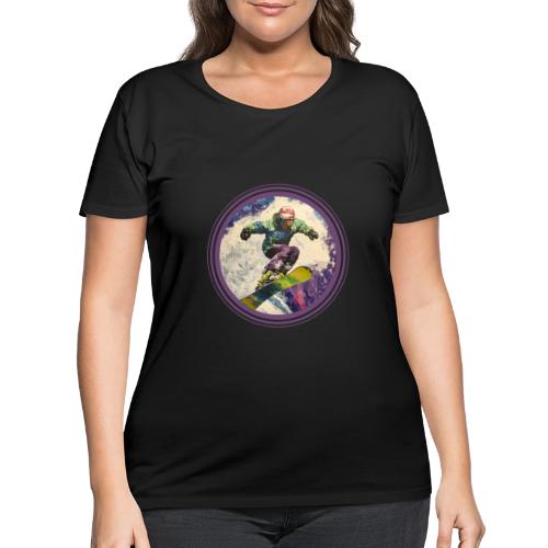Snowboarding Soul - Women's Curvy T-Shirt