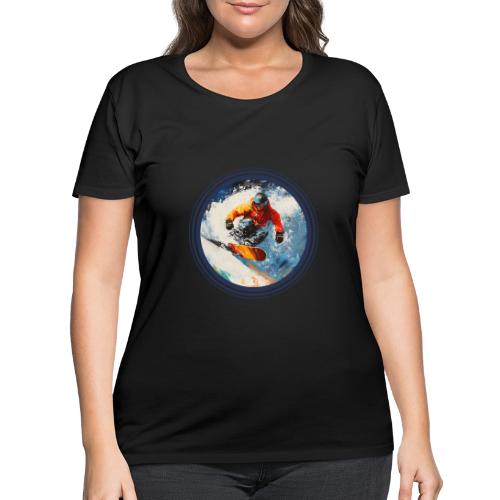 Snowboarding Rebel - Women's Curvy T-Shirt