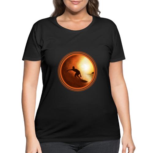Surfing Vibes - Women's Curvy T-Shirt