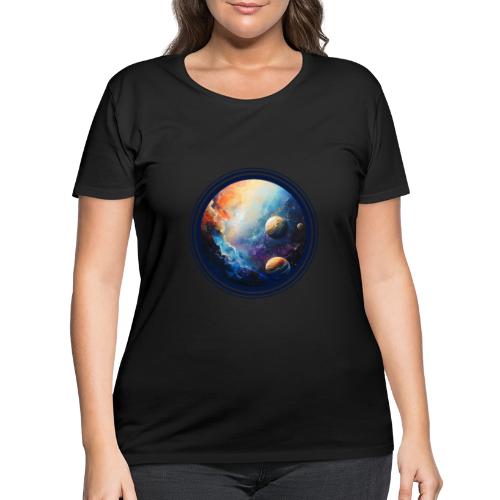 Nebula of Planets - Women's Curvy T-Shirt