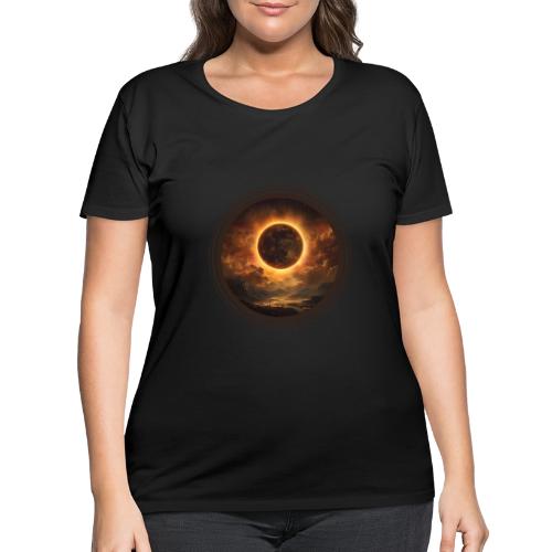 Eclipse Canvas - Women's Curvy T-Shirt