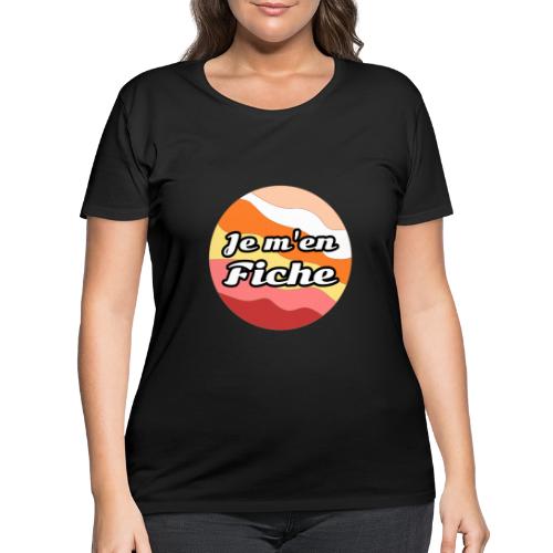 I don't care - Women's Curvy T-Shirt