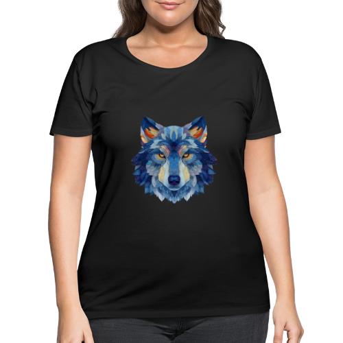 Wolf: Alpha Portrait - Women's Curvy T-Shirt