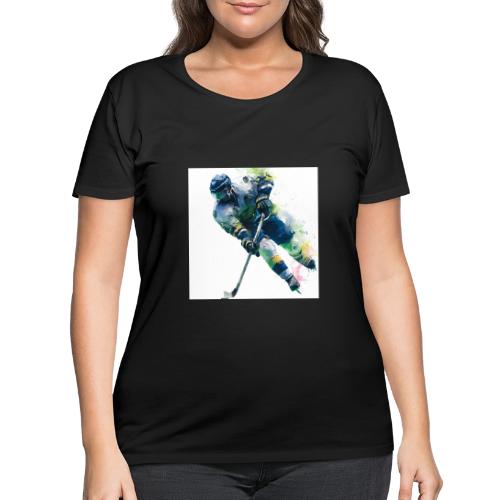 Hockey: Frozen Motion - Women's Curvy T-Shirt