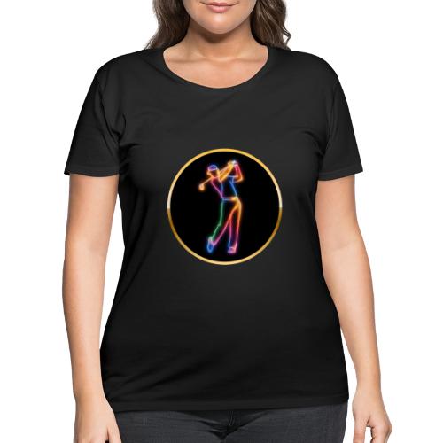 Golf: Spectrum Swing - Women's Curvy T-Shirt