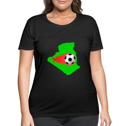 Algerian Football Fire - Women's Curvy T-Shirt