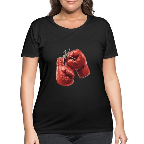 Boxing: Hanging Gloves Icon - Women's Curvy T-Shirt
