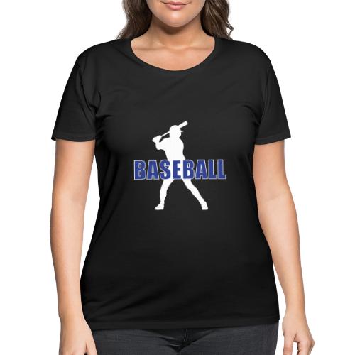 Classic Baseball Swing - Women's Curvy T-Shirt