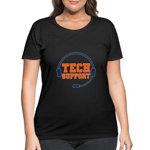 Tech Support Mode On - Women's Curvy T-Shirt