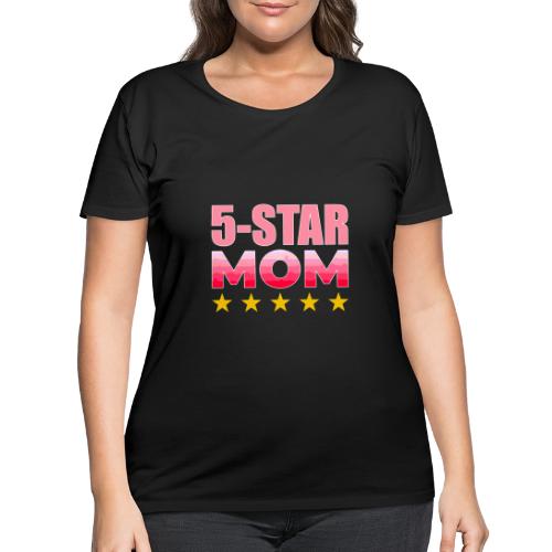 Five Stars Mom - Women's Curvy T-Shirt