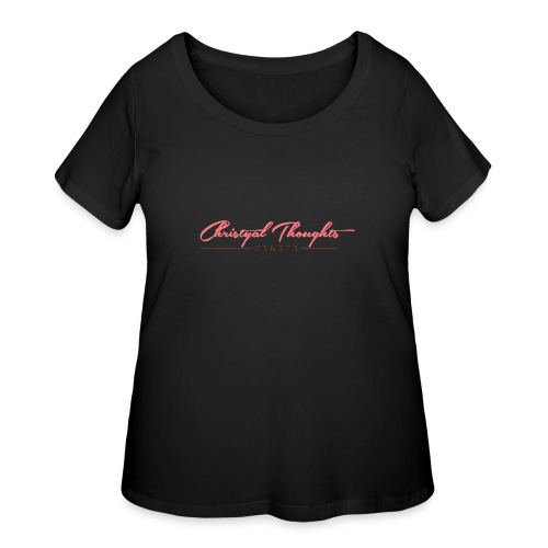 Christyal Thoughts C3N3T31 PEACH - Women's Curvy T-Shirt