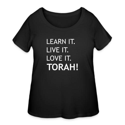 Learn Live Love Torah - Women's Curvy T-Shirt
