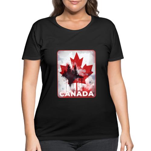 Canada's Maple Leaf Pride - Women's Curvy T-Shirt