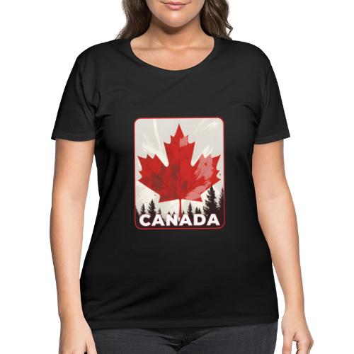 Echoes of Canada - Women's Curvy T-Shirt