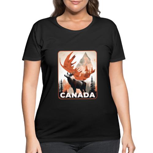 Canada Wild Spirit - Women's Curvy T-Shirt