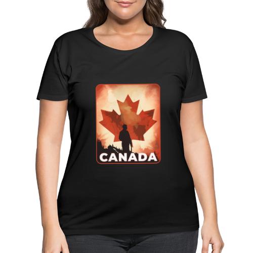 Canada Stands Tall - Women's Curvy T-Shirt