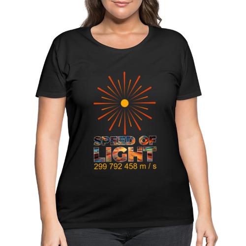 Speed of light - Women's Curvy T-Shirt
