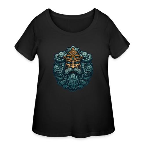 Legendary Viking Warrior: Epic Design - Women's Curvy T-Shirt