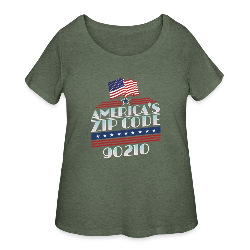 90210 Americas ZipCode Merchandise - Women's Curvy T-Shirt
