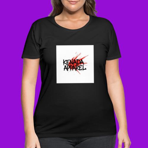 Kenada Apparel graffiti splash - Women's Curvy T-Shirt