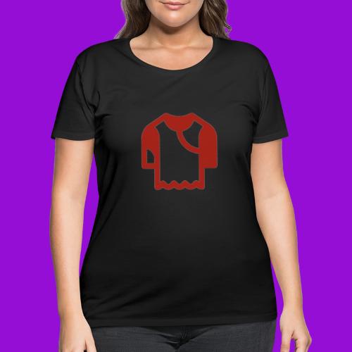 Logo outline - Women's Curvy T-Shirt