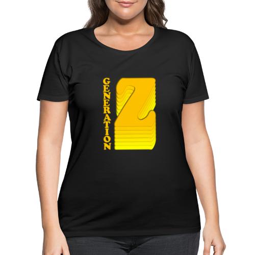 Generation Z - The Young And Yellow - Women's Curvy T-Shirt
